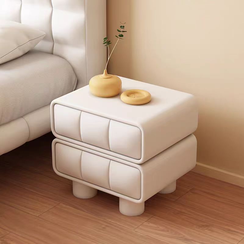 Gaoliang Night Stand Set of 2 Cream-style Small Bedside Table OEM/ODM (NT67)