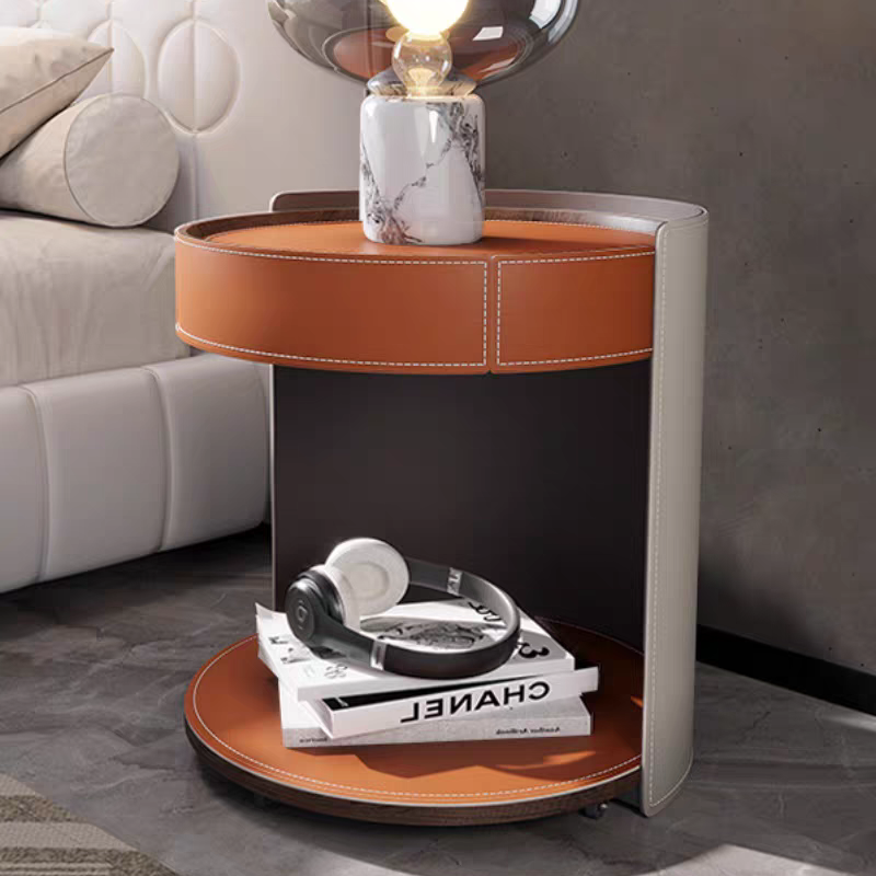 Gaoliang Bedroom Nightstands Movable Circular Storage Night Stand OEM/ODM (NT85)