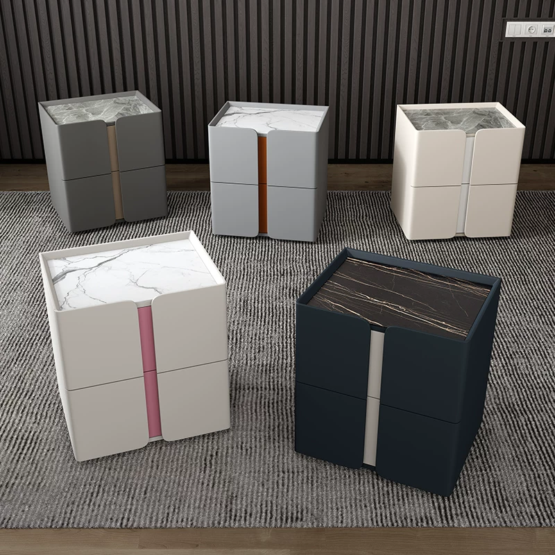 NT87 (1) Gaoliang Modern Nightstand Wooden Storage Cabinet Bedside Tables OEM/ODM (NT87)