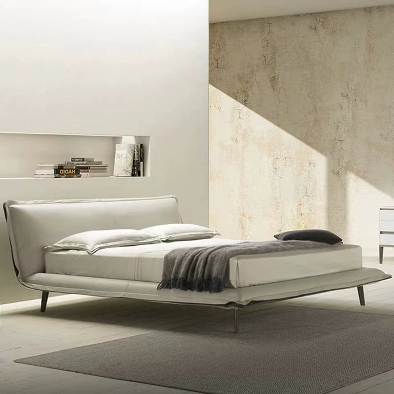 Gaoliang Bed Full Size Leather Luxury King Size Bed Modern OEM/ODM (RC05)