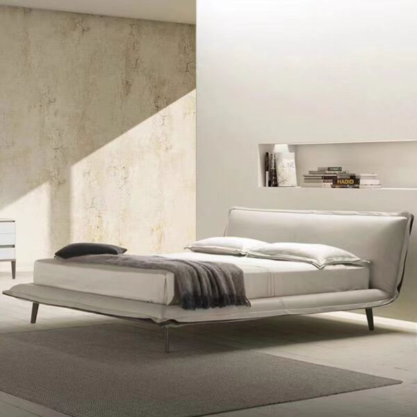 Gaoliang Bed Full Size Leather Luxury King Size Bed Modern OEM/ODM (RC05)