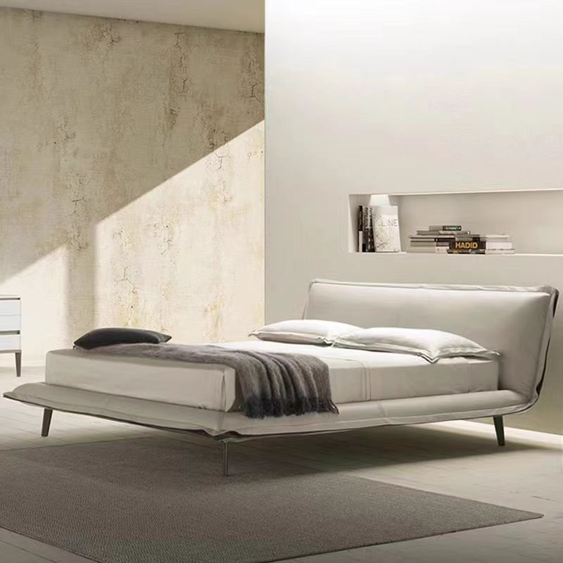 Gaoliang Bed Full Size Leather Luxury King Size Bed Modern OEM/ODM (RC05)