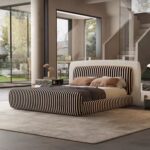 Gaoliang Bed Designer Creative Mid Century Fabric Cloud Bed OEM/ODM (RC60)