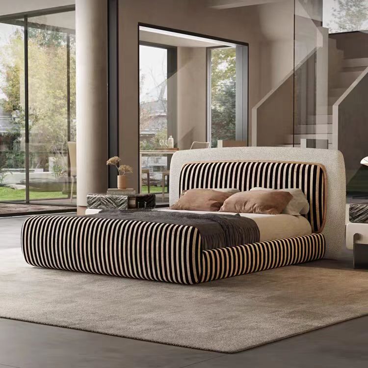 Gaoliang Bed Designer Creative Mid Century Fabric Cloud Bed OEM/ODM (RC60)