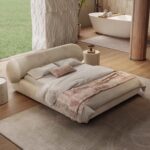 Gaoliang Bed Luxury Fabric Bedroom Furniture Designer Bed Set OEM/ODM (RC70)