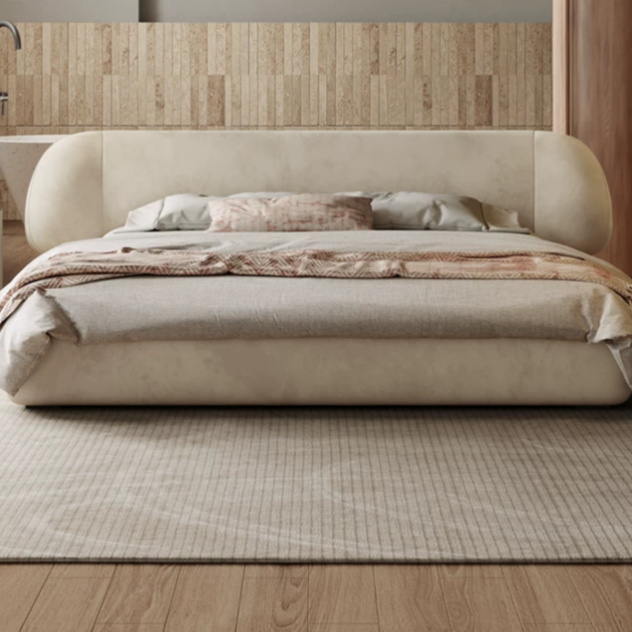 Gaoliang Bed Luxury Fabric Bedroom Furniture Designer Bed Set OEM/ODM (RC70)