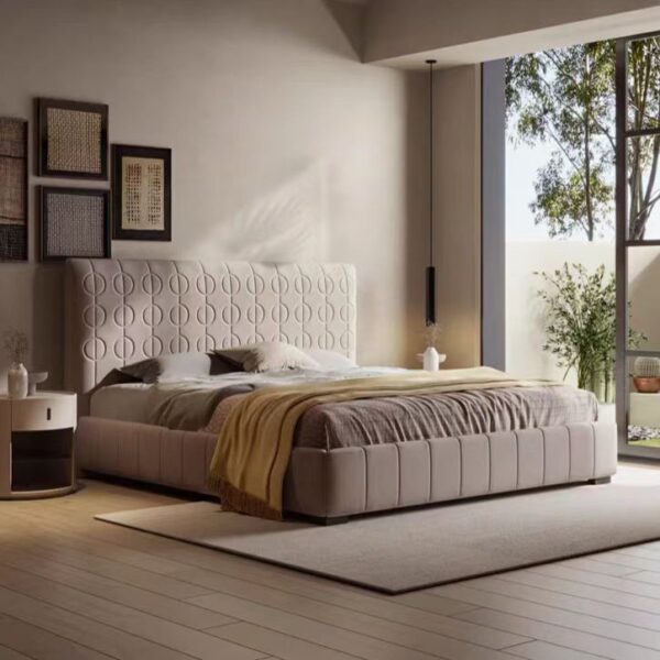 Gaoliang Bed New Soft Upholstered Bed for Master Bedroom Beds Luxury OEM/ODM (RC74)
