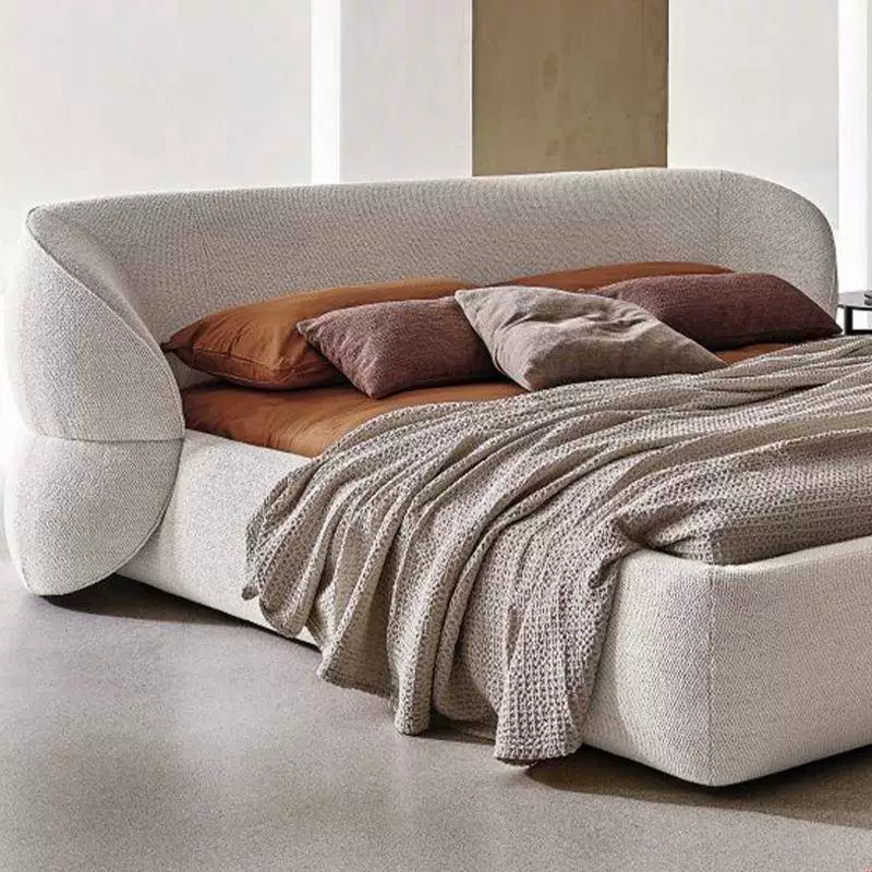 Gaoliang Bed Modern Italian Upholstered Minimalist Luxury King Size Beds OEM/ODM (RC75)