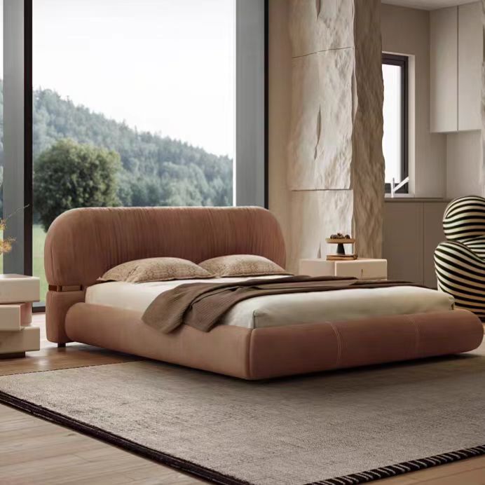 Gaoliang Bed Modern Italian Fabric Design Luxury Upholstered Beds OEM/ODM (RC76)