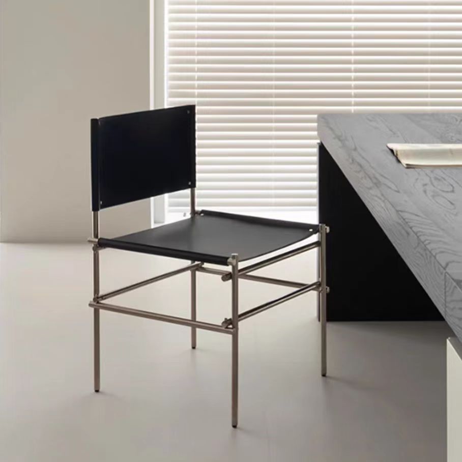 Gaoliang Dining Chair Italian Light Luxury Black Dining Chairs OEM/ODM (YZ238)