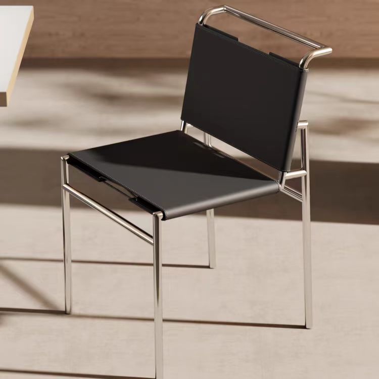 Gaoliang Dining Chair Modern Saddle Leather Dining Room Sets 8 Chairs OEM/ODM (YZ239)