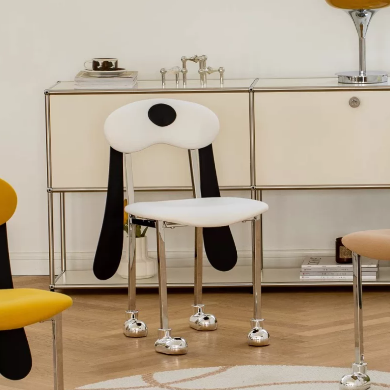 Gaoliang Dining Chair Modern Cream Lovely Dog Shaped Carton Chair OEM/ODM (YZ240)