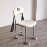 Gaoliang Dining Chair Modern Cream Lovely Dog Shaped Carton Chair OEM/ODM (YZ240)