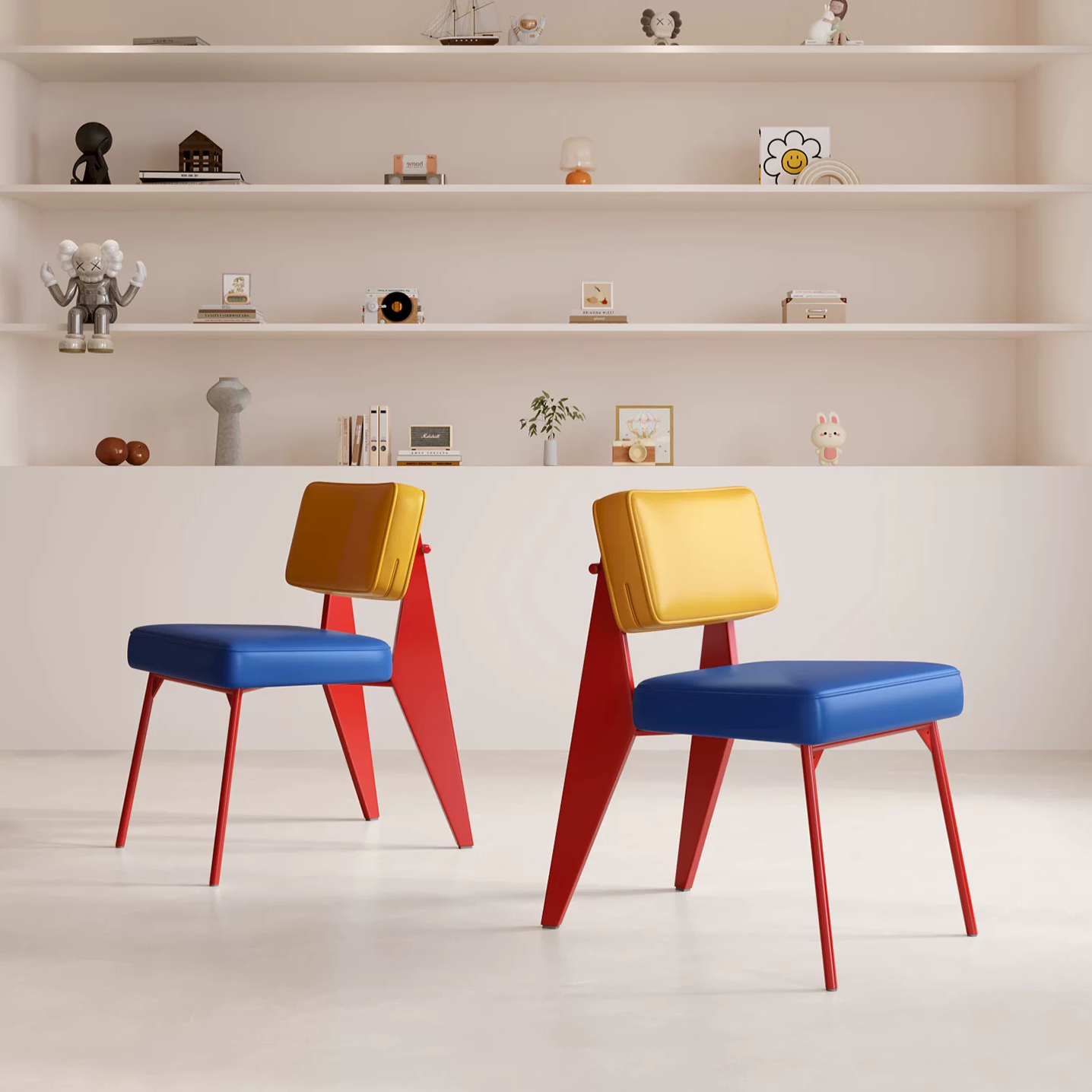 Gaoliang Dining Chair Mid Century Modern Colorful Dining Chairs OEM/ODM (YZ244)