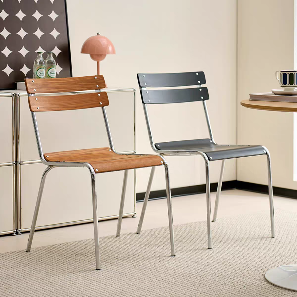 YZ247 (3) Gaoliang Dining Chair Modern Nordic Designer Dining Chair OEM/ODM (YZ247)