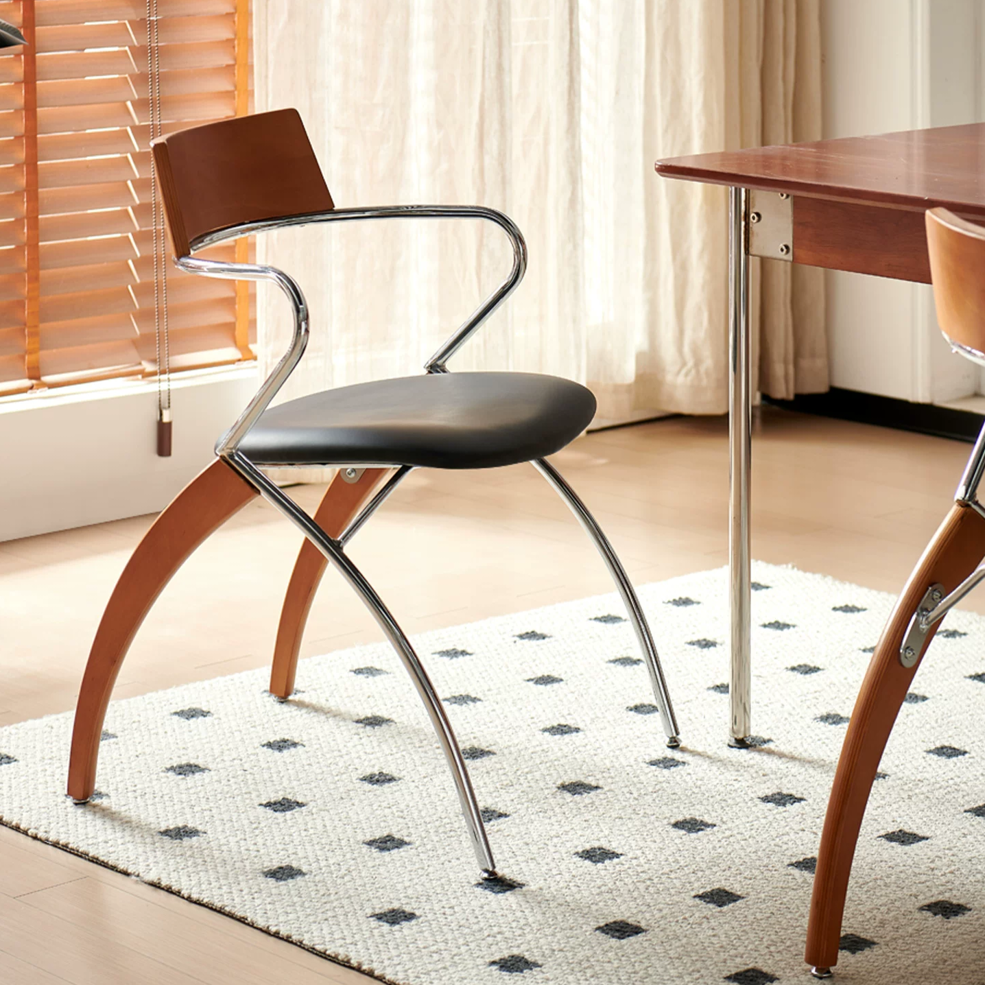 YZ251 (1) Gaoliang Dining Chair Modern Retro Creative Dining Chairs Set of 4 OEM/ODM (YZ251)