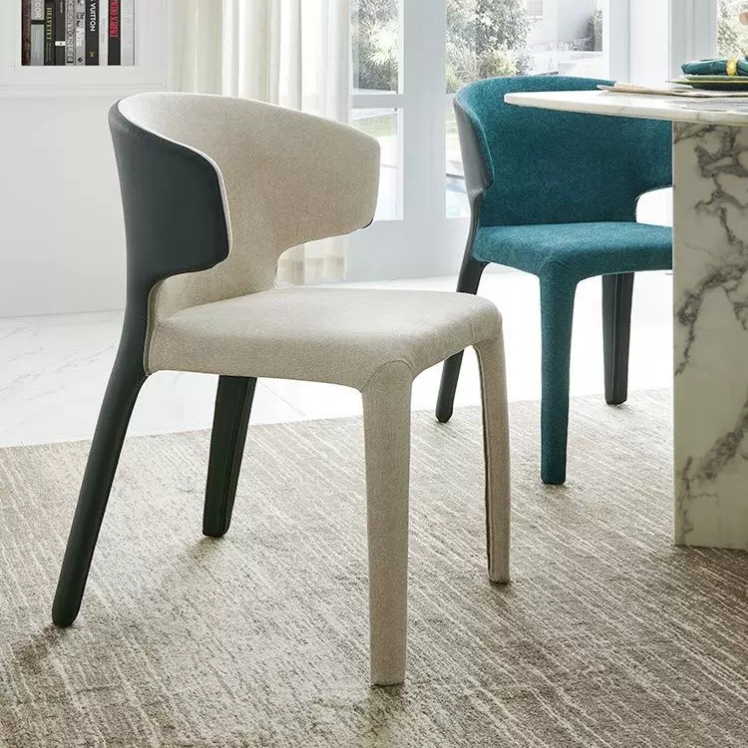 YZ255 (1) Gaoliang Dining Chair Blue Italian Minimalist Popular Dining Chairs OEM/ODM (YZ255)