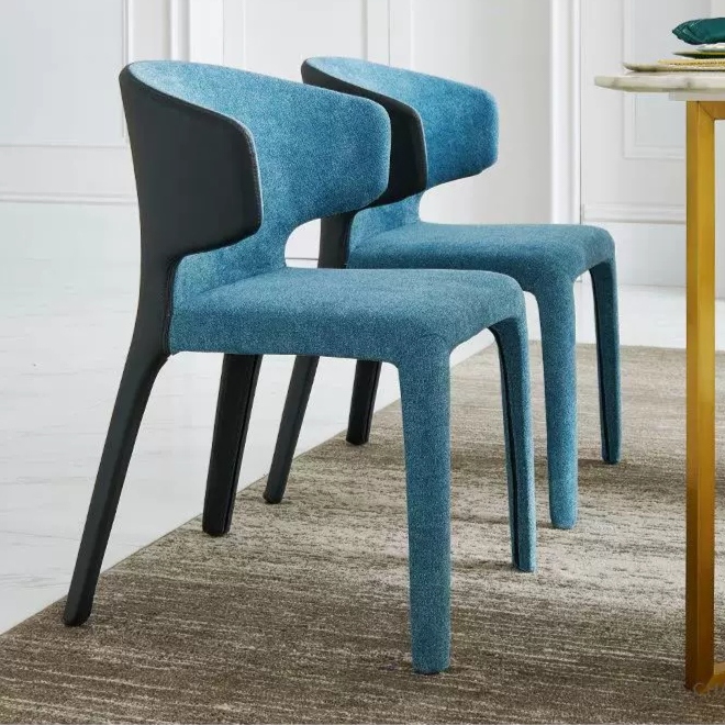 Gaoliang Dining Chair Blue Italian Minimalist Popular Dining Chairs OEM/ODM (YZ255)