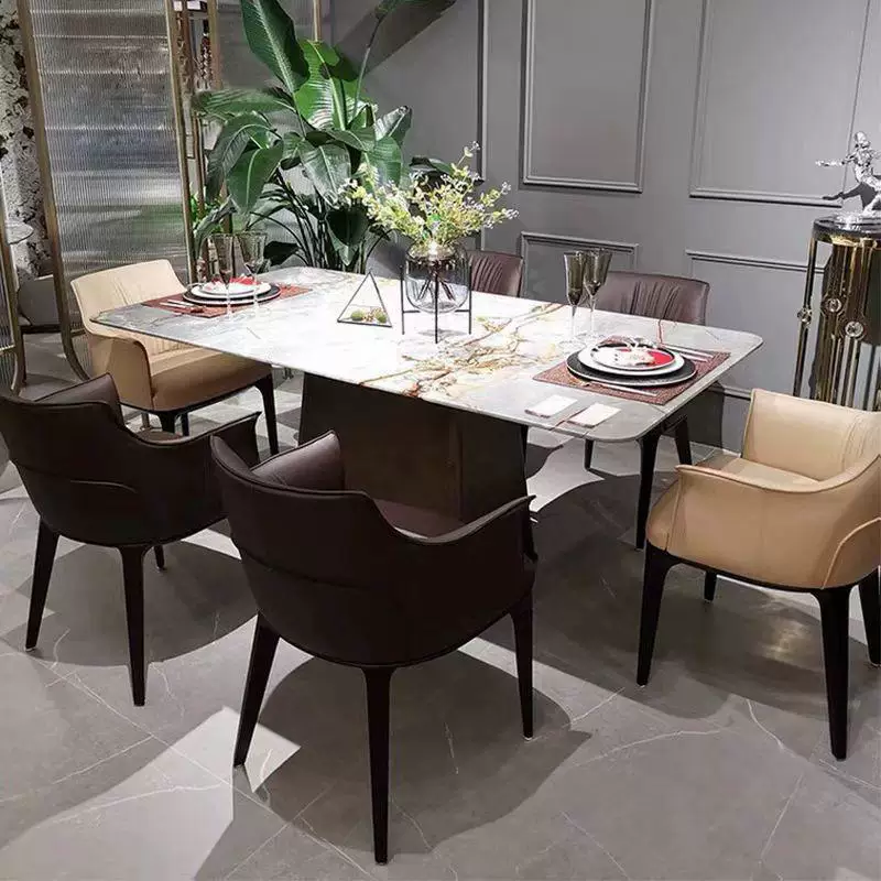 YZ256 (4) Gaoliang Dining Chair Italian Comfortable Leather Dining Room Chairs OEM/ODM (YZ256)