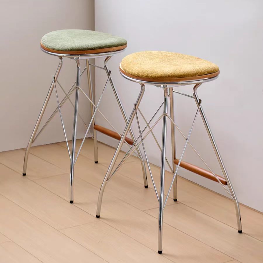 Gaoliang Bar Stool Fabric Seat High bar Chair with Footrest OEM/ODM (BY41)