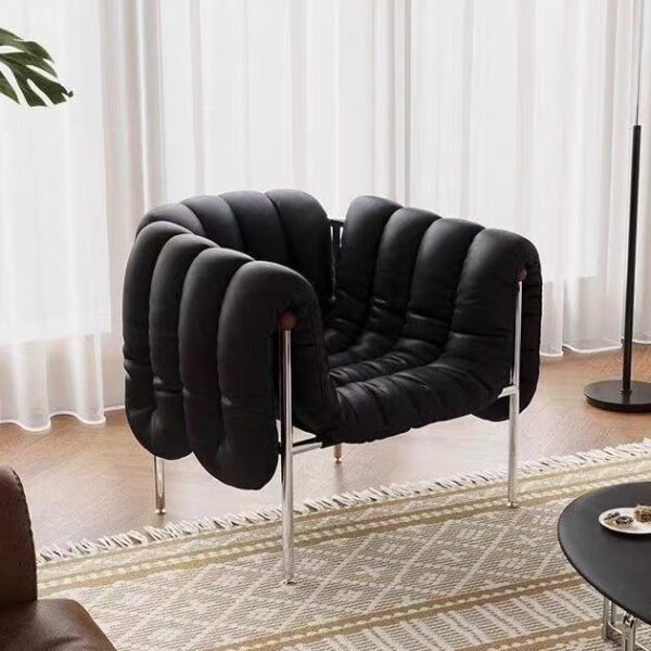 Gaoliang Accent Chair Luxury Puffy Fabric Upholstered Armchair OEM/ODM (DY303)