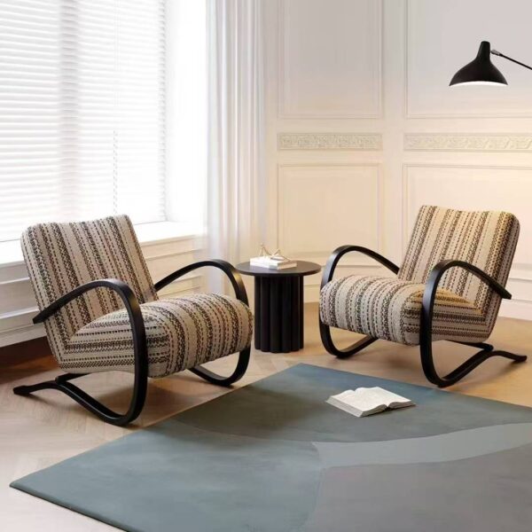 Gaoliang Accent Chair Retro Curved Armrests Leisure Lounge Chair OEM/ODM (DY306)