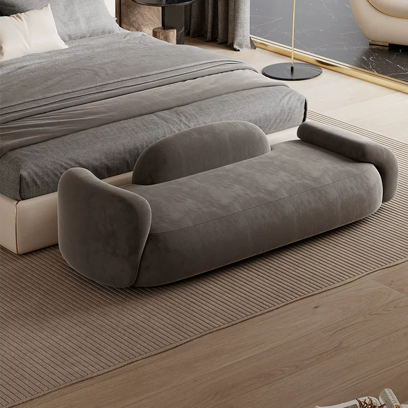 Gaoliang Stool Bedroom Fabric Minimalist for Foot of Bed Bench OEM/ODM (DZ15)