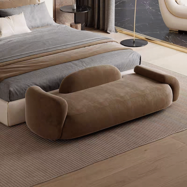 Gaoliang Stool Bedroom Fabric Minimalist for Foot of Bed Bench OEM/ODM (DZ15)