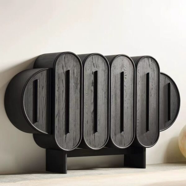 Gaoliang Sideboard Curve Shape Dining Room Sideboard Buffet Cabinet OEM/ODM (GZ216)