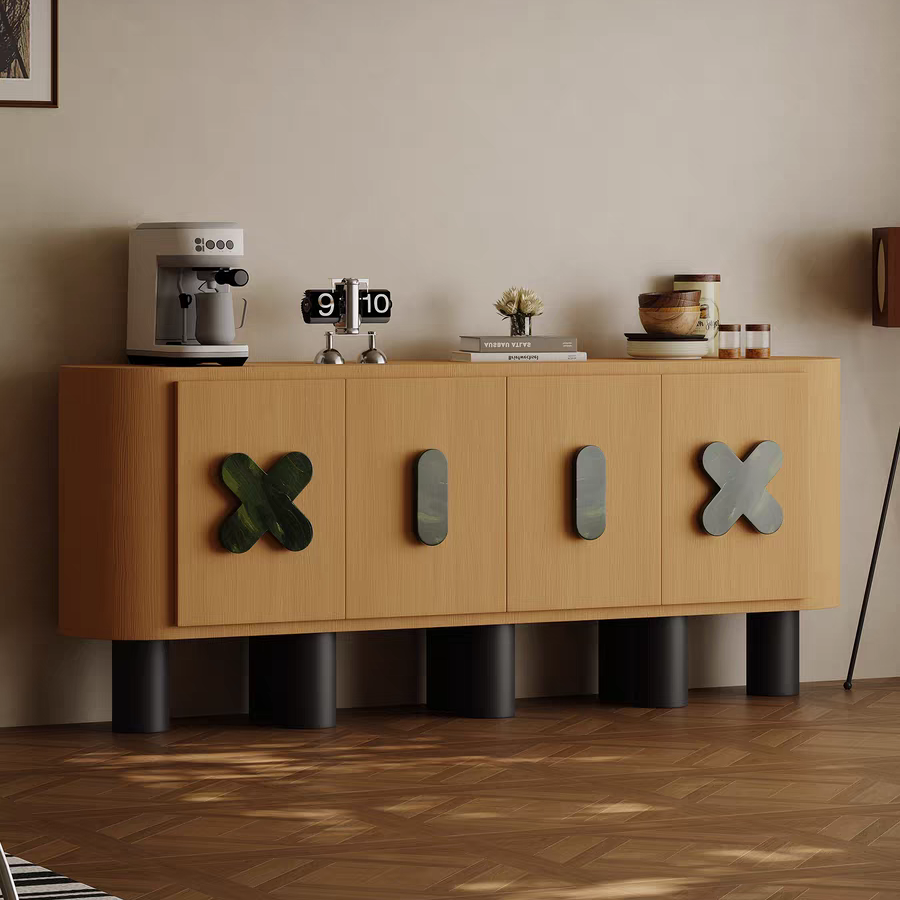 Gaoliang Buffet Cabinet Creative Wooden Furniture Storage Sideboard OEM/ODM (GZ219)