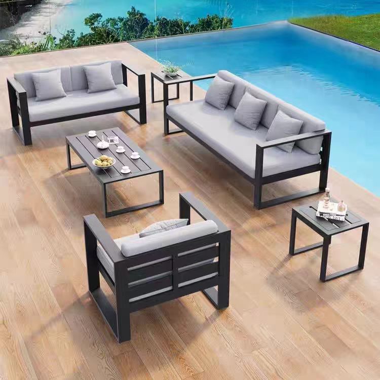 Gaoliang Outdoor Sofa Modern Aluminium Garden Furniture Outdoor Sofa Set OEM/ODM(HWSF16)