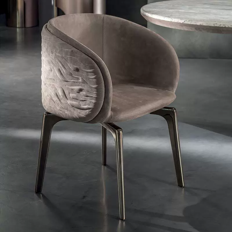 Gaoliang Dining Chair Curved Back Velvet Seat Dining Chairs OEM/ODM (YZ266)
