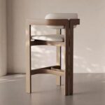 Gaoliang Bar Stool Wholesale Wooden Kitchen Counter Height Stool OEM/ODM (BY18)