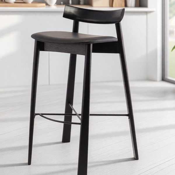 BY45 (2) Gaoliang Bar Stool Modern Nordic Solid Wood High Bar Stools OEM/ODM (BY45)