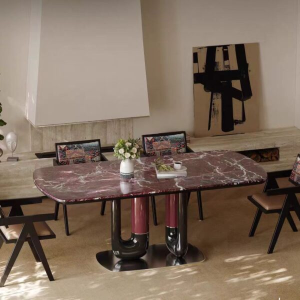 Gaoliang Dining Table Premium High-End Luxurious Dining Table Set OEM/ODM (CZ225)