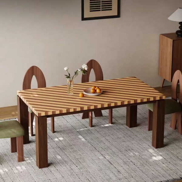 Gaoliang Dining Table Luxury Retro Rectangle Oak Wooden Dining Table OEM/ODM (CZ226)