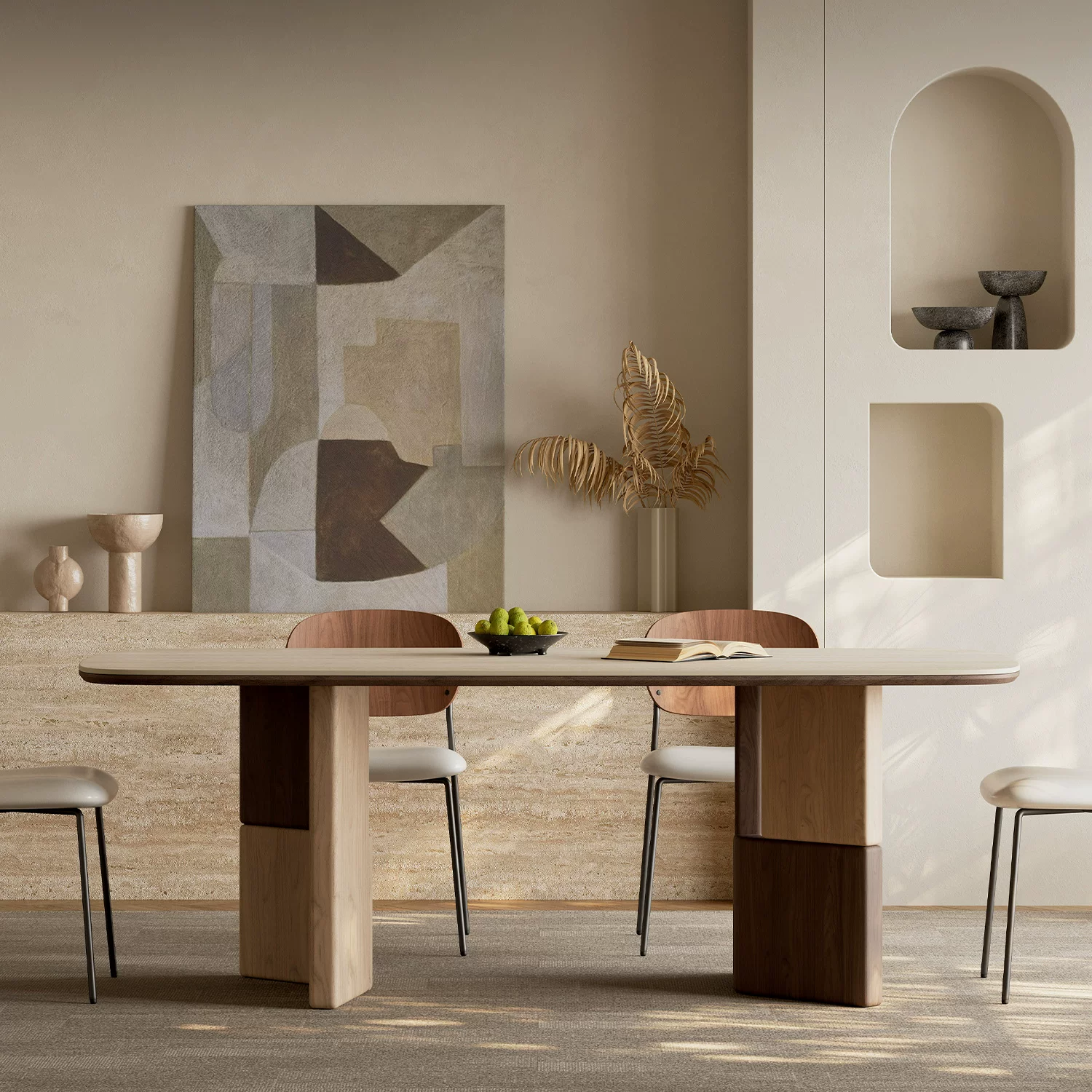 Gaoliang Dining Table Rectangular Black Sintered Stone Dining Table OEM/ODM (CZ229)