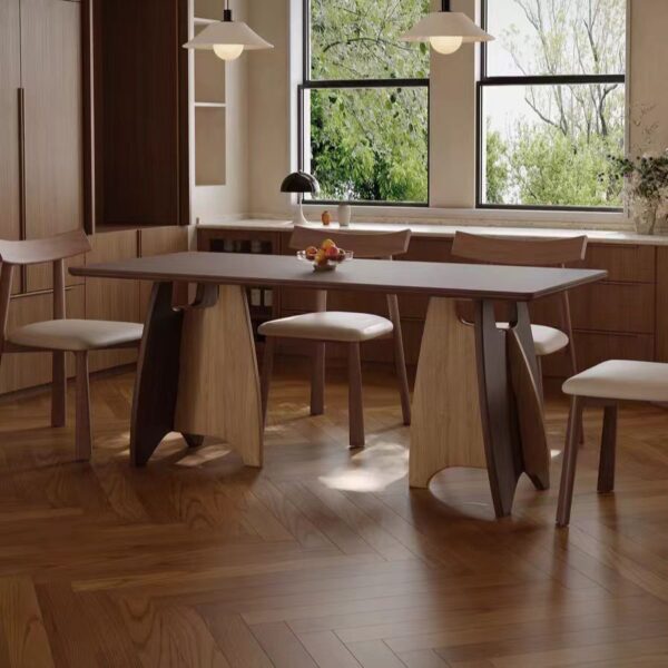 Gaoliang Dining Table Mid Century Modern Family Dining Table Set OEM/ODM (CZ230)