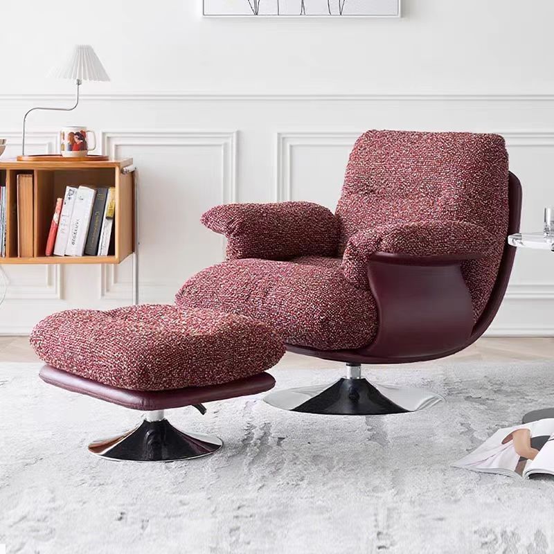 DY314 (4) Gaoliang Lounge Chairs Mid-century Style Swivel Fabric Sofa Chair OEM/ODM (DY314)