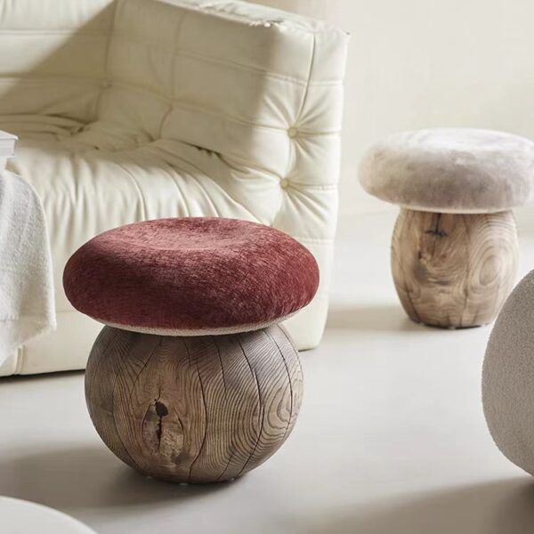 Gaoliang Stool Modern Mushroom Ottoman Shoe Bench with Seat OEM/ODM (DZ19)