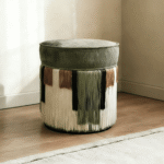 Gaoliang Ottoman Stool Designer's Creative Fabric Dressing Stool OEM/ODM (DZ21)