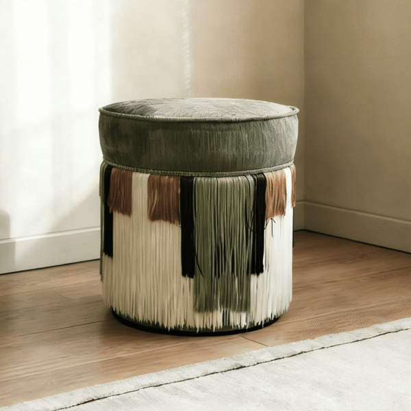 Gaoliang Ottoman Stool Designer's Creative Fabric Dressing Stool OEM/ODM (DZ21)