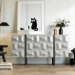 Gaoliang Storage Cabinet Wooden White Sideboard Buffet Cabinets OEM/ODM (GZ222)