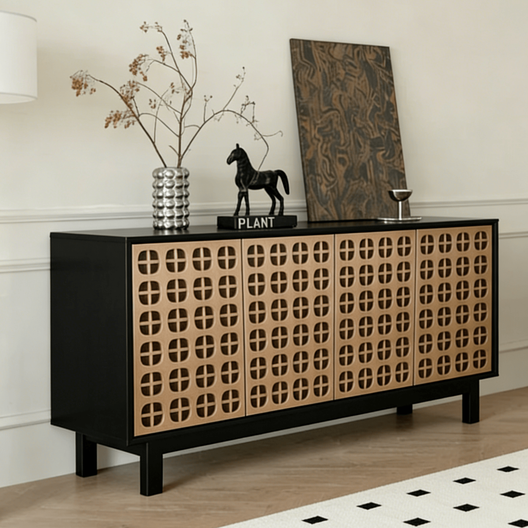 Gaoliang Sideboard Vintage Living Room Hotel Storage Cabinet OEM/ODM (GZ223)