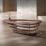 Gaoliang Coffee Table Creative Cutout Design Irregular Coffee Table OEM/ODM (KF373)
