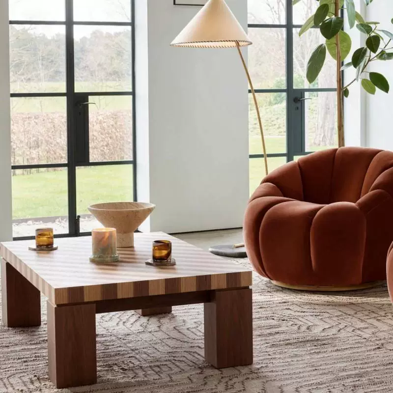 Gaoliang Coffee Table French Style Square Wooden Coffee Table OEM/ODM (KF375)