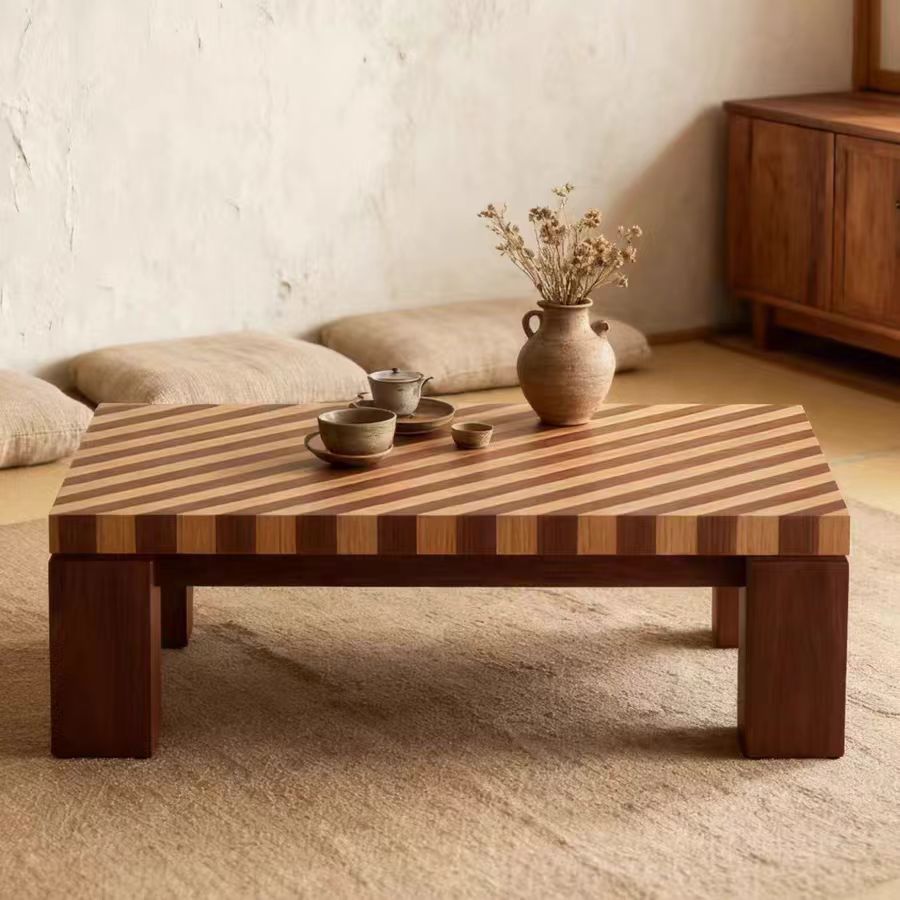 Gaoliang Coffee Table French Style Square Wooden Coffee Table OEM/ODM (KF375)
