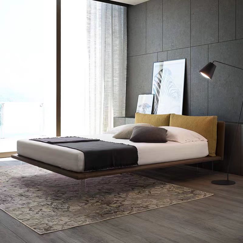Gaoliang Bed Modern Acrylic Floating Leather Upholstered Soft Bed OEM/ODM (RC82)