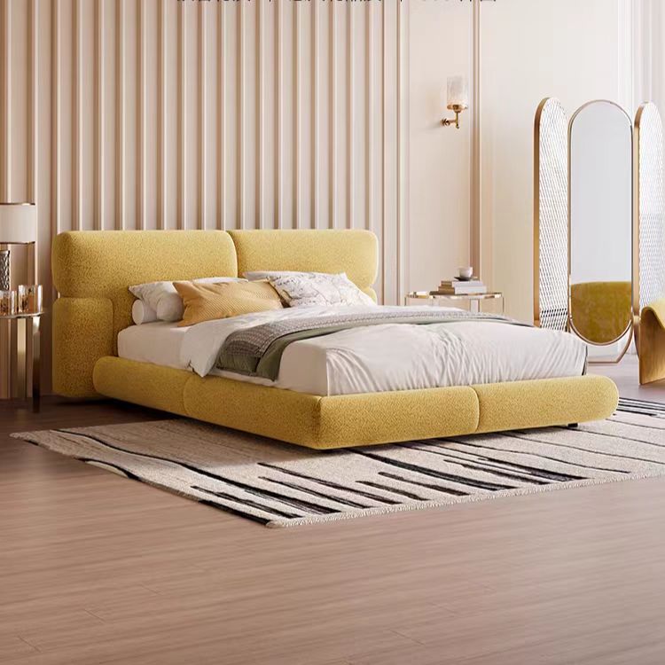 RC86 (4) Gaoliang Bed Cream Style Comfortable Soft Luxury king Size Bed OEM/ODM (RC86)