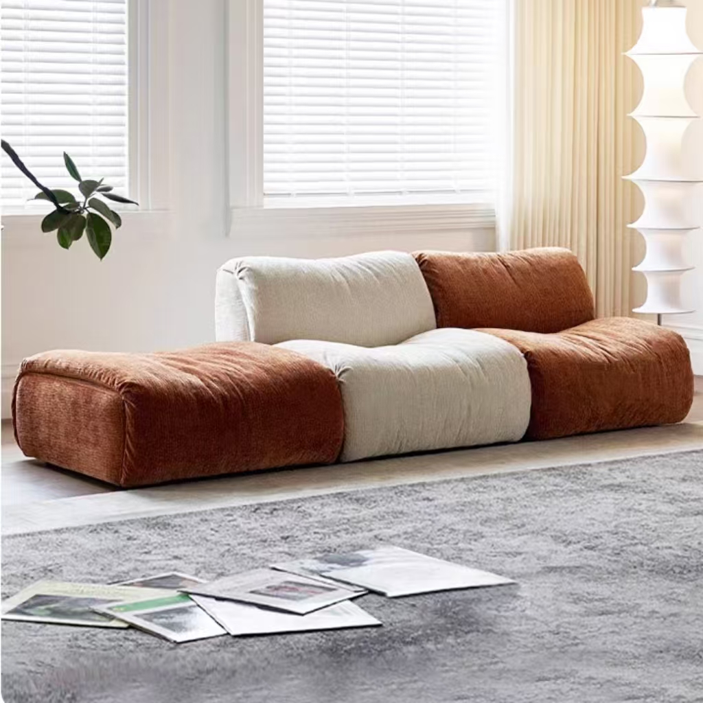 Gaoliang Sofa Modular Sectional Sofa Modern Cream Blocked Sofa Set OEM/ODM (SF106)